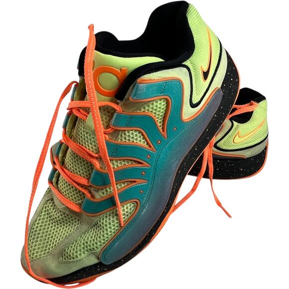 Nike KD18 Mens Basketball Shoes Green Orange Size 13 Performance main image 5